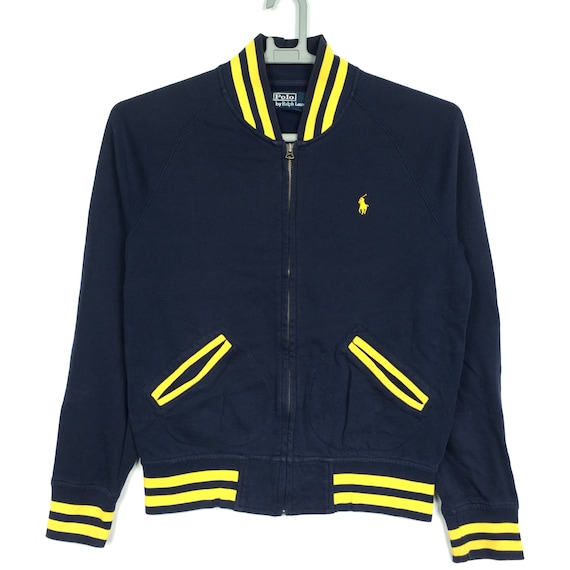 90s Polo by Ralph Lauren Zipper Sweatshirt Small Logo Blue Colour