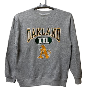 80s vintage OAKLAND A&#39;s Athletics crewneck jumper pullover sweatshirt medium size
