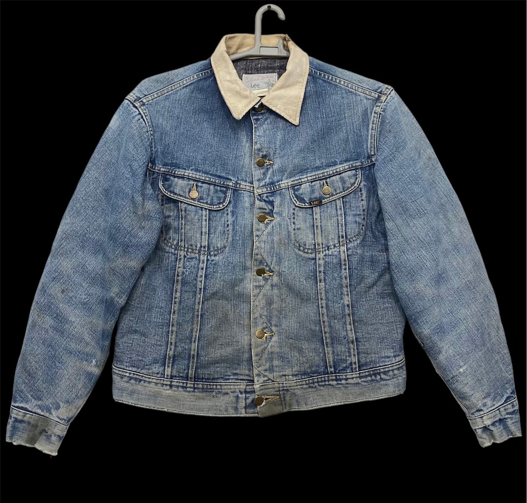 Vintage 70s Lee Storm Rider Blanket Lined Trucker Denim Jeans Jacket Etsy