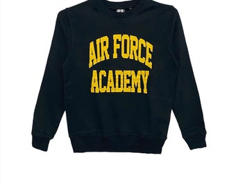 Vintage Avirex Air Force Academy logo sweatshirt medium size black colour