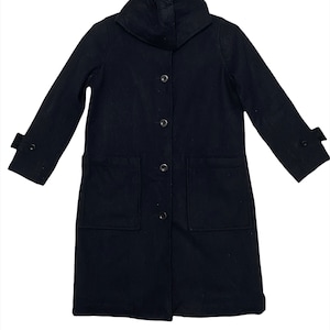Margaret Howell hoodie long wool jacket