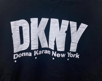 Vintage 90s DKNY Donna Karen New York Crewneck Big Logo Vintage 90s DKNY Donna Karen New York Crewneck Big Logo