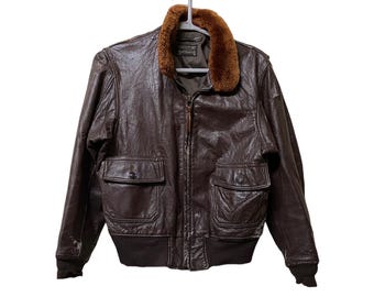 RARE 1962 Vietnam Era G-1 Leather Flight Jacket Original RARE 1962 Vietnam Era G-1 Leather Flight Jacket Original