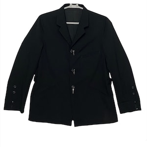 Archive Yohji Yamamoto signature jacket men Japan brand black colour size 3