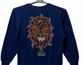 Vintage 1980s POWELL PERALTA Corp Skull & Sword Navy Blue