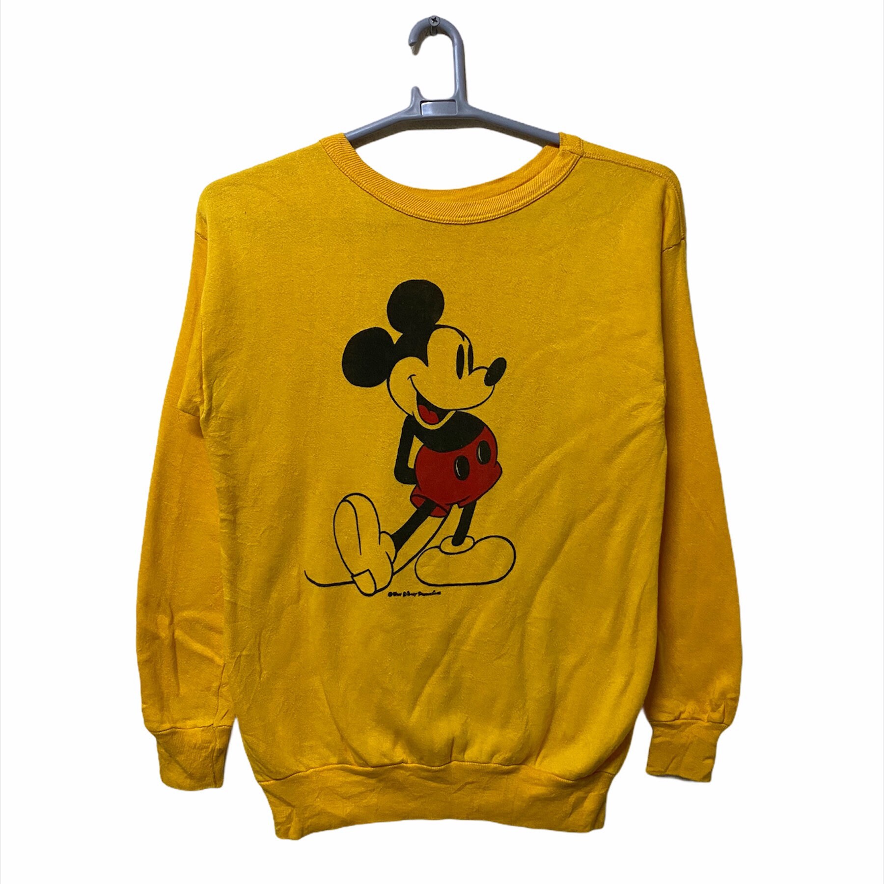 Yellow Mickey Sweatshirt - Etsy