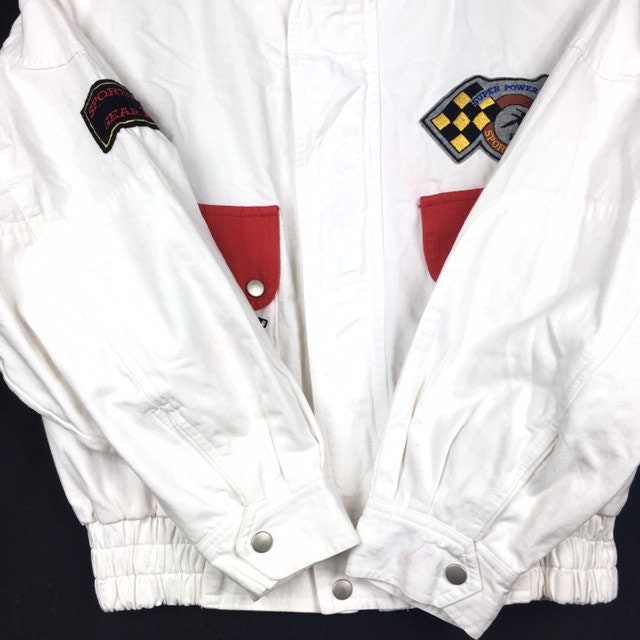 ヴィンテージ82's　ISSEY MIYAKE　ダメージトレーナー　Mサイズ Vintage 80s HAI Sporting Gear by ISSEY MIYAKE Bomber Light