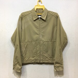 Sugar Cane Rayon harrington 50s inspired engineer worker jacket shirt by toyo enterprise made in usa size 40