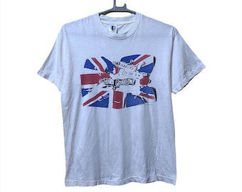 Vintage Sex Pistols Anarchy in the Uk Punk Rock Band T-shirt White