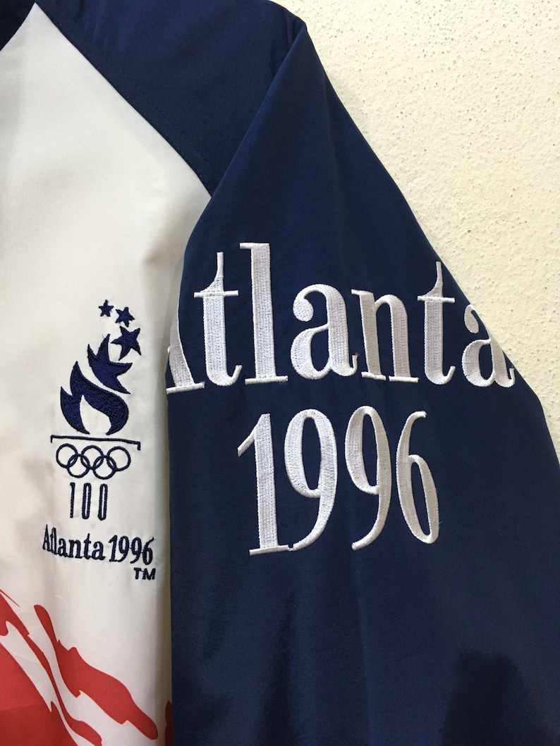 90s Vintage Olympic Atlanta 1996 USA team Winbreaker jacket M size