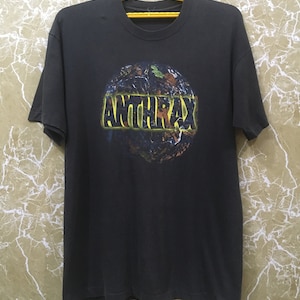 90s Anthrax Stomp 442 concert tour T-shirt twisted sister,motorhead L size