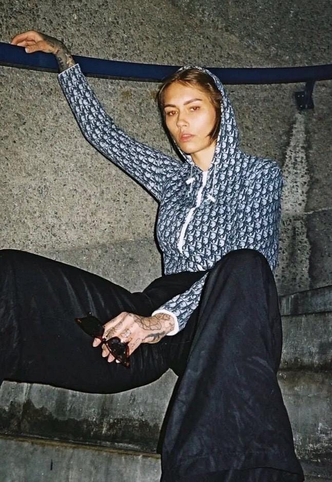 Dior｜LONG-SLEEVED ZIP-UP/TURTLENECK (313J650A0807 900) Turtleneck Sweater Black Cashmere and Silk Ribbed Knit | DIOR