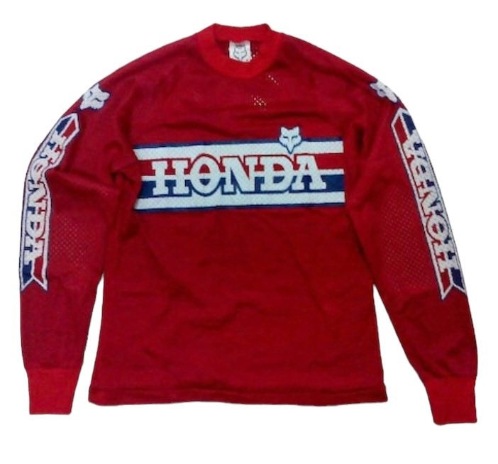 Vintage 70s HONDA FOX Moto-x Racing Team Shirt Motocross Vintage 70s HONDA FOX Moto-x Racing Team Shirt Motocross