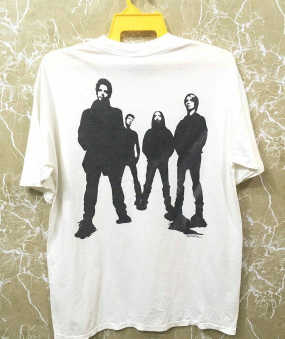 Vintage 90s Soundgarden grunge band white colour … - image 1