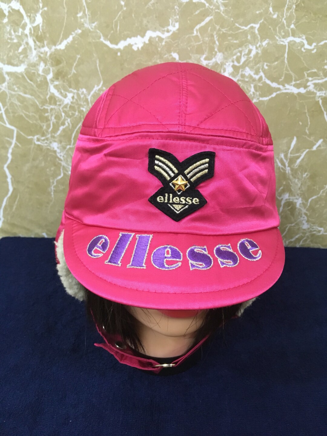 90年代ヴィンテージのEllesseスキースノースポーツ調節可能な帽子