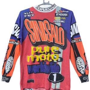 Vintage Sinisalo Racing motocross jersey /fox Racing / Sinisalo jersey / Motocross jersey / fox dirtbike motocross mcgrath showtime AHRMA