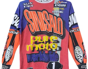 【SALE】当時物　Troy Sinisalo シニサロ　モトクロス　シャツ 当時物 Troy Sinisalo シニサロ モトクロス レーシングシャツ