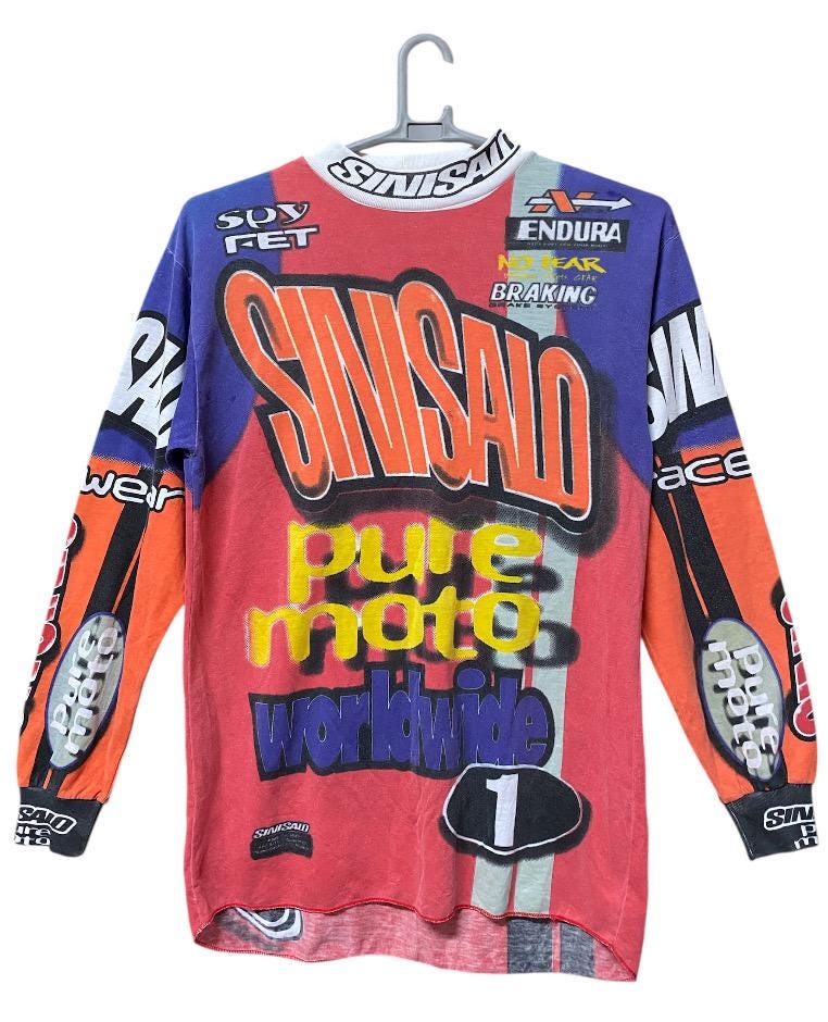 Sinisalo 90s ヴィンテージ モトクロスジャージ ロンT 018 Sinisalo 90s ヴィンテージ モトクロスジャージ ロンT