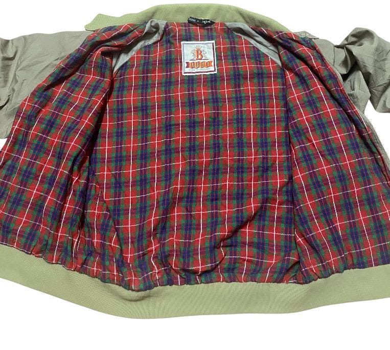 Vintage 80s G9 Baracuta Harrington Jacket Made in England Brown
