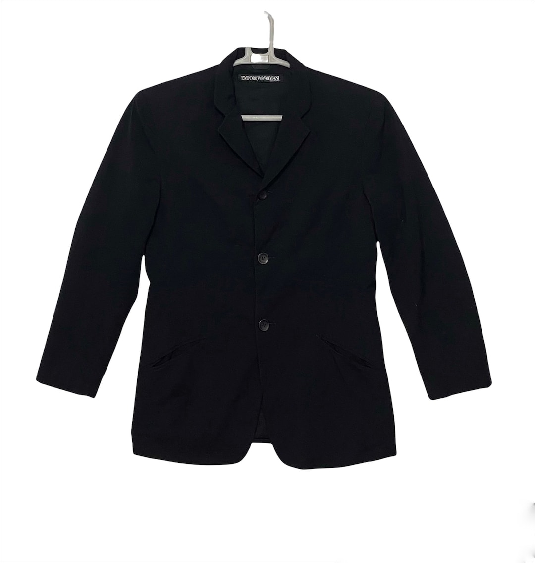 Emporio Armani Made in Italy Jacket Men Black Colour Medium Etsy
