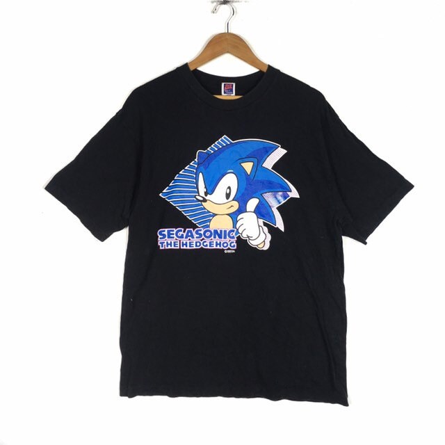 少年漫画 SEGA SONIC THE HEDGEHOG VINTAGE/Y2K Vintage SEGASONIC Sonic Cartoon Game T Shirt - Etsy