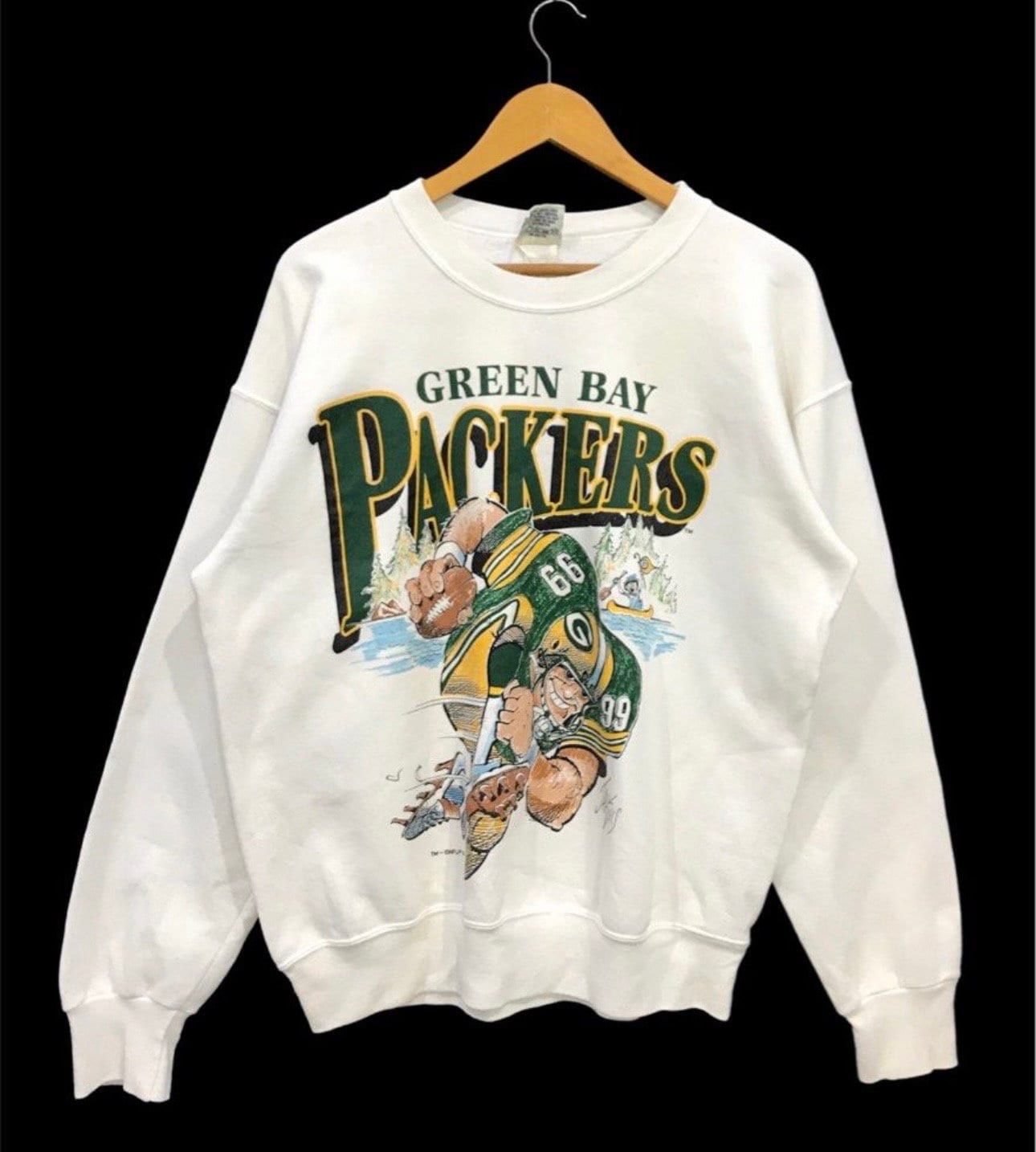 Vintage Green Bay Packers Jack Davis Nasional Football