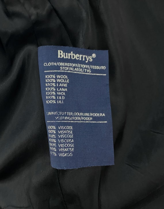 Vintage Burberrys Long jacket made in England blu… - image 6