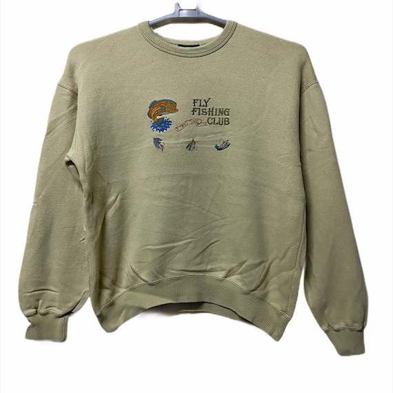 Vintage Fly Fishing Club Sweatshirt Medium Size -  Sweden