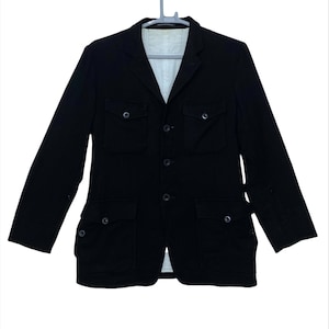 Rare vintage Authentic Y&#39;s men Yohji Yamamoto blazer coat jacket men Japan brand black colour size 3