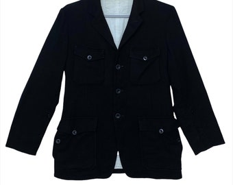 Rzadka, oryginalna, zabytkowa marynarka męska Yohji Yamamoto marki Y, kolor czarny, rozmiar 3