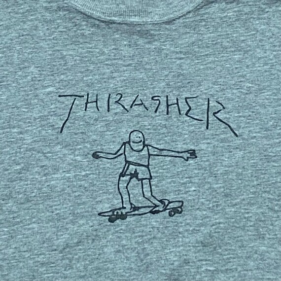 90s THRASHER SWEATA old skate スウェット vintage 1990s thrasher skateboard magazine sweatshirt size