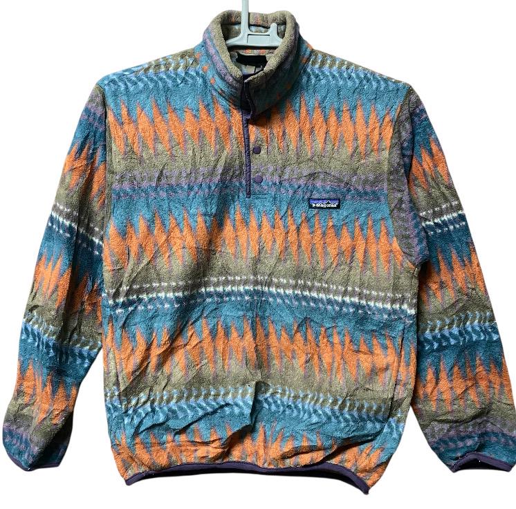 Vintage PATAGONIA Synchilla Native Aztec Logo Sweatshirt Fleece