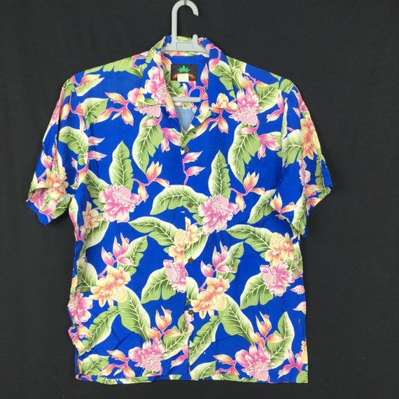 Vintage 80s Pineapple Juice Hawaii 100% Rayon Hawa