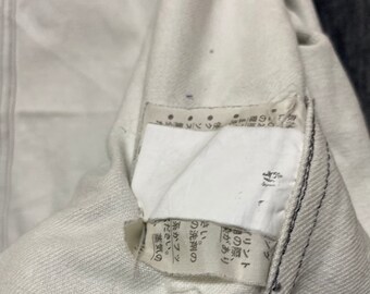 Vintage Comme Des Garcons Denim Zipper Stone Wash Men Jacket