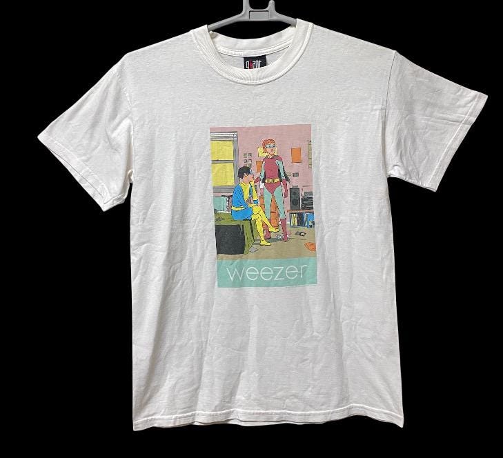Vintage 2001 Weezer Japan Tour Shirt Grunge Band Indie Britpop