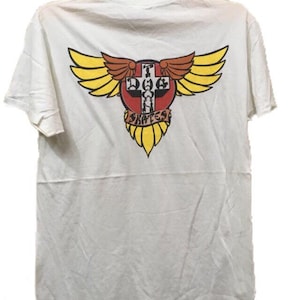 Vintage 80s Dog Town skateboard delicious deck skateboard T-shirt  M white colour