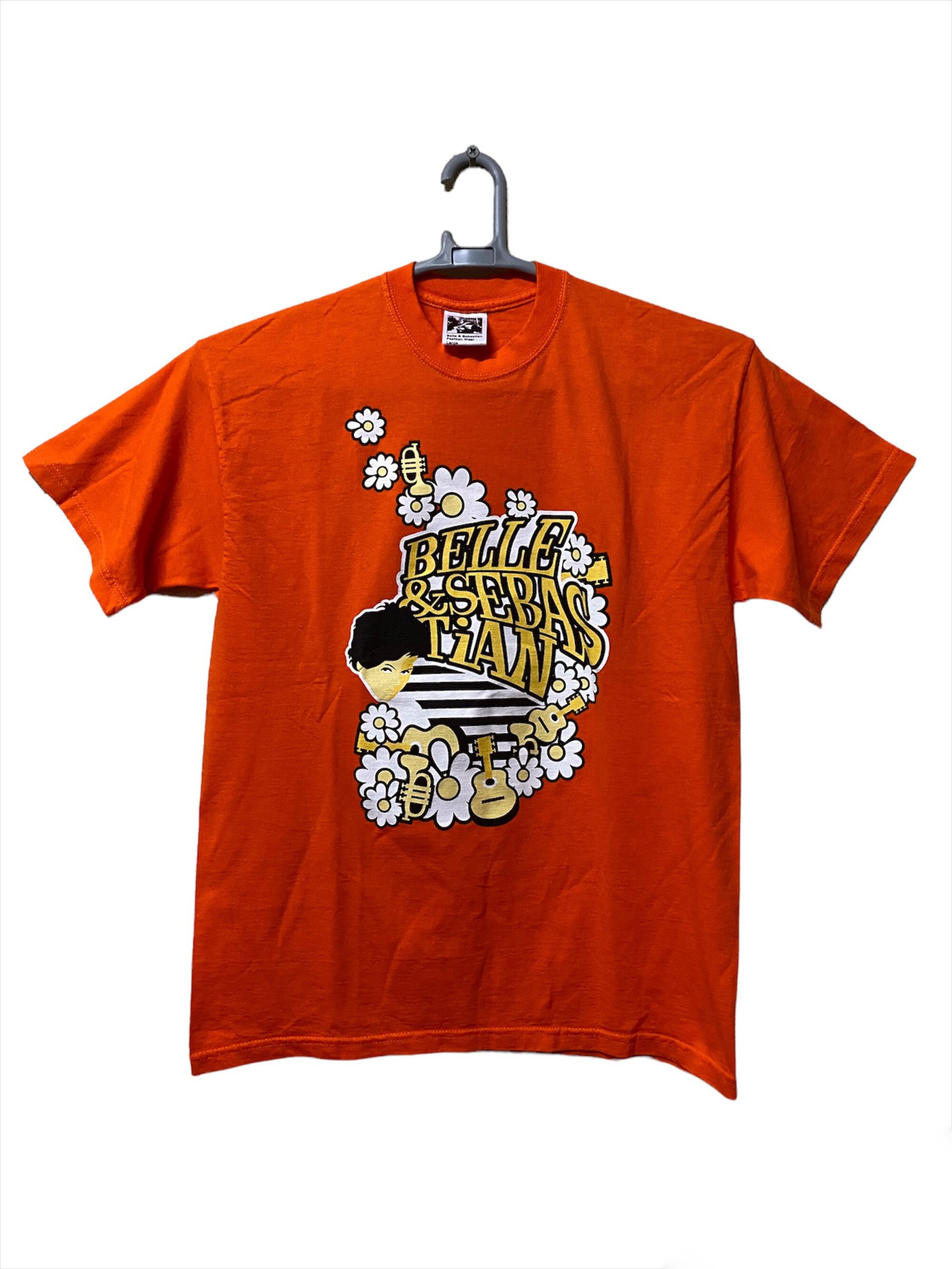 Discover Vintage Belle & Sebastian scottish indie britpop music T-shirt orange colour