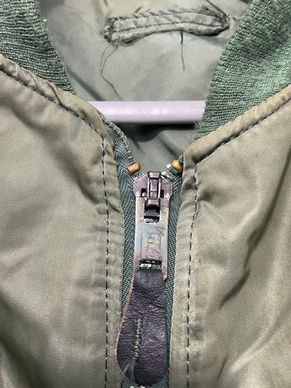 Vintage Flight Bomber Field Utility Military Jacket Ideal Zipper