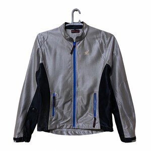 Vintage Honda Racing Trucker nets Zipper Jacket Silver Black colours