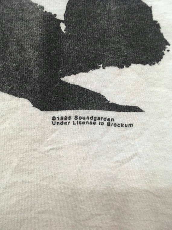 Vintage 90s Soundgarden grunge band white colour … - image 2