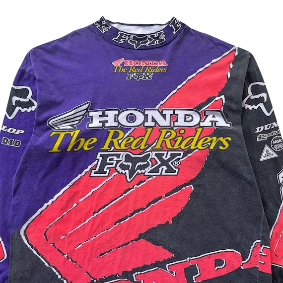 Vintage Fox Honda Racing Motocross Jersey /fox Racing / Sinisalo