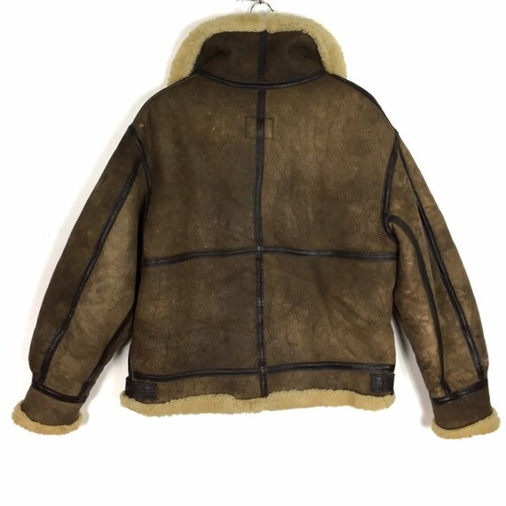 80s Vintage B3 Avirex Air Force Shearling Flight Bomber Sheepskin
