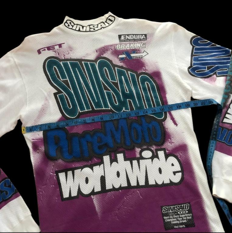 1989 Vintage Sinisalo Worldwide Racing Motocross Jersey /fox