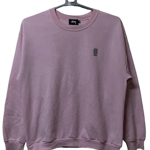 Vintage Stussy Skateboard sweatshirt  M size pink colour