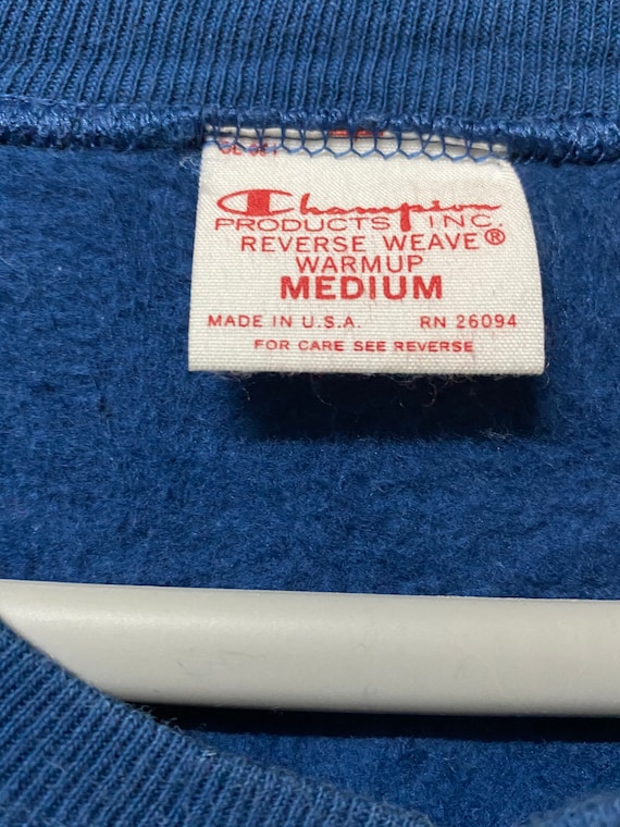 Vintage Champion Reverse Weave Varsity Embroidery Sweatshirt M size