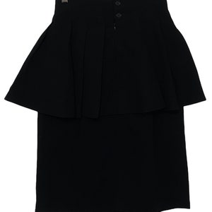Rare Yohji Yamamoto y’s Signature 100% Rayon  women skirt xs size japan