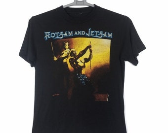 80s Flotsam and Jetsam T Shirt/ Vintage Metal Band Shirt/ No Place 