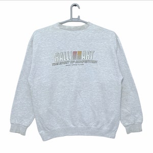 Vintage Kundgebung Art der Geist des Wettbewerbs MITsubishi Motor-Sweatshirts Große Größe, graue Farbe