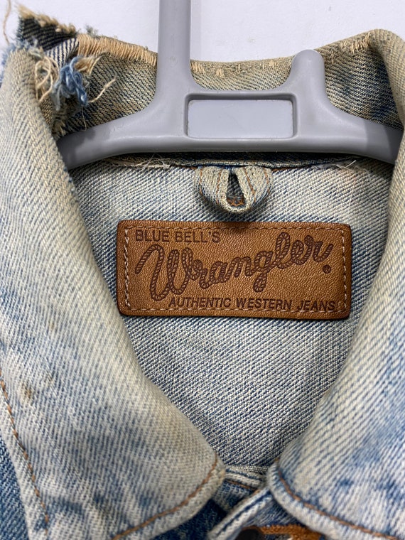 Vintage Type2  Wrangler denim trucker jacket slee… - image 4