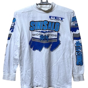 1989 Vintage Sinisalo worldwide Racing motocross jersey /fox Racing / Sinisalo jersey / Motocross jersey / fox dirtbike motocross mcgrath